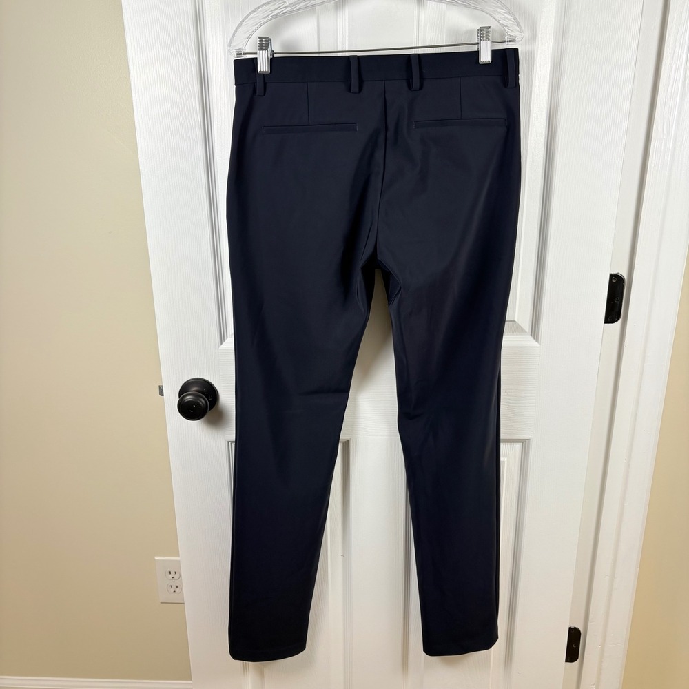 NWT Theory Zaine Precision Ponte Pant Men's 30x32 Baltic Blue Straight $225 MSRP - Picture 10 of 10